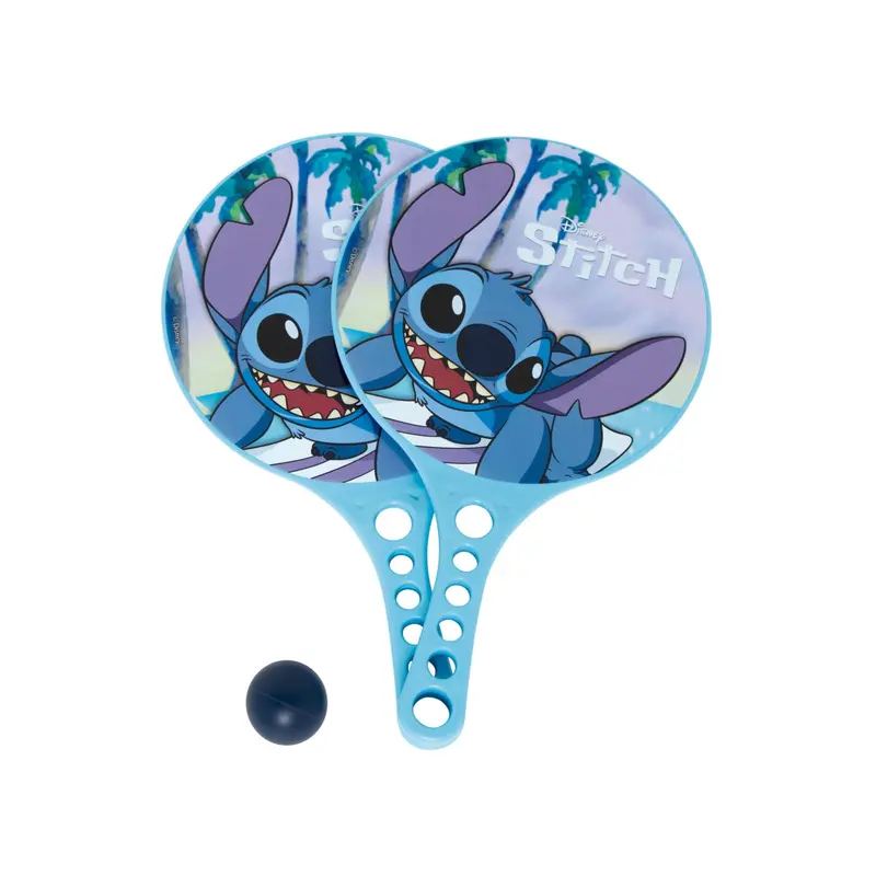 Set de 2 palas y pelota de Stitch Disney perfecto para juego exterior