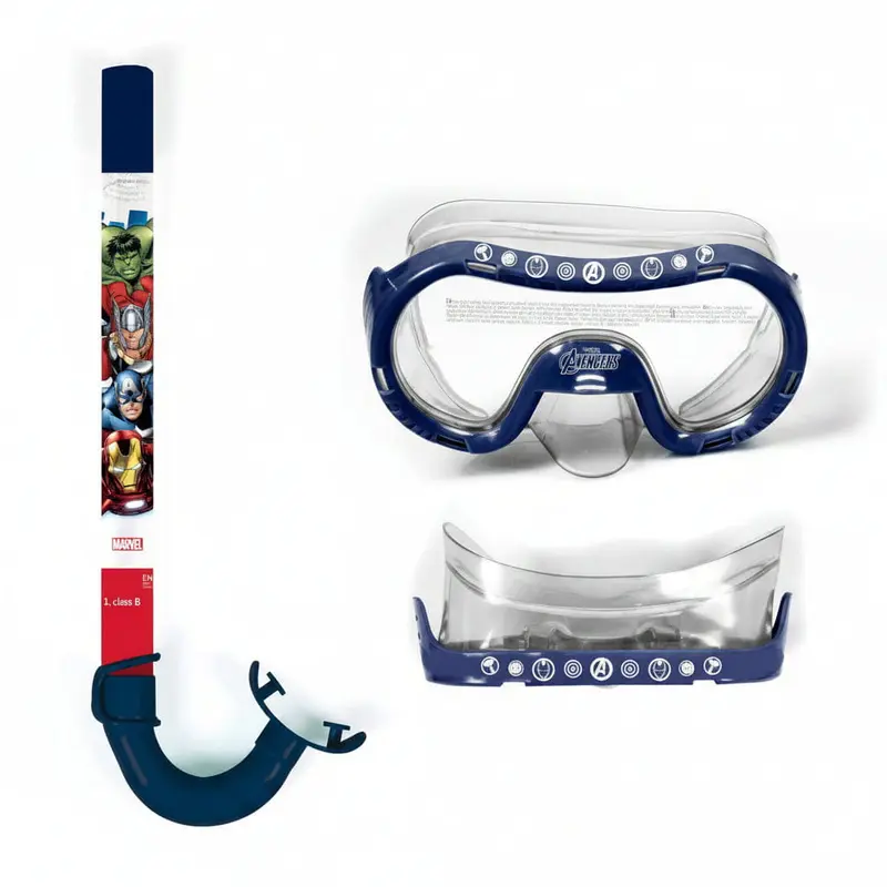 Set de buceo infantil Marvel Avengers con gafas de bucear y tubo snorkel