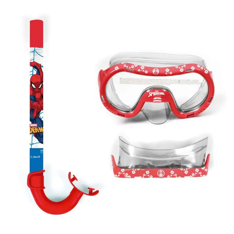 Set de buceo infantil Spiderman Marvel con gafas de bucear y tubo snorkel