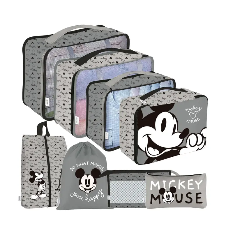 Set de viaje Organizador de equipaje de 8 piezas Mickey Mouse Disney
