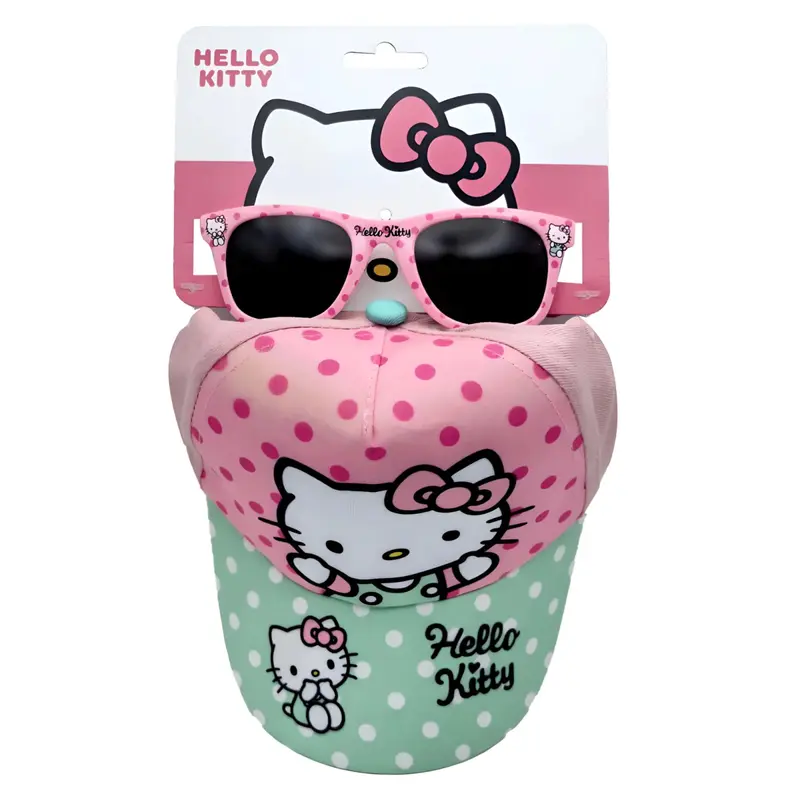 Set gorra y gafas de sol Hello Kitty niños niñas
