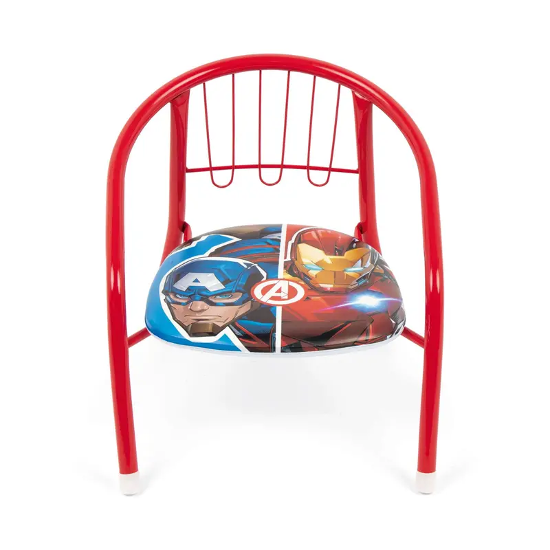 Silla Marvel Avengers infantil para interior exterior de metal 35.5x30x33.5CM