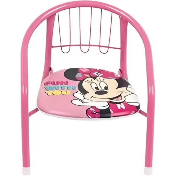 Silla Minnie Mouse Disney infantil para interior exterior de metal 35.5x30x33.5CM
