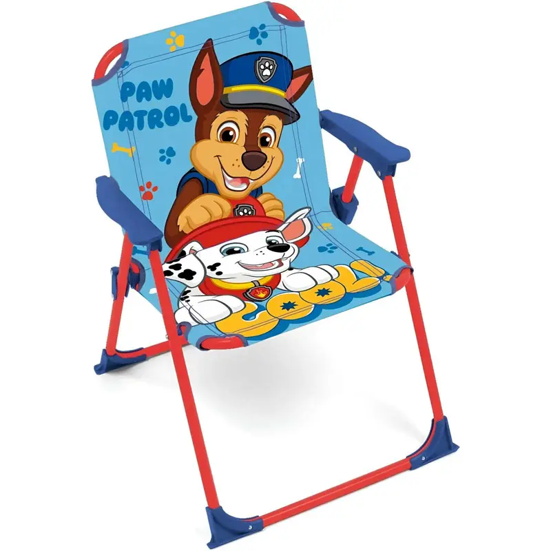 Silla Patrulla Canina plegable infantil para interior exterior playa piscina 38X32X53CM