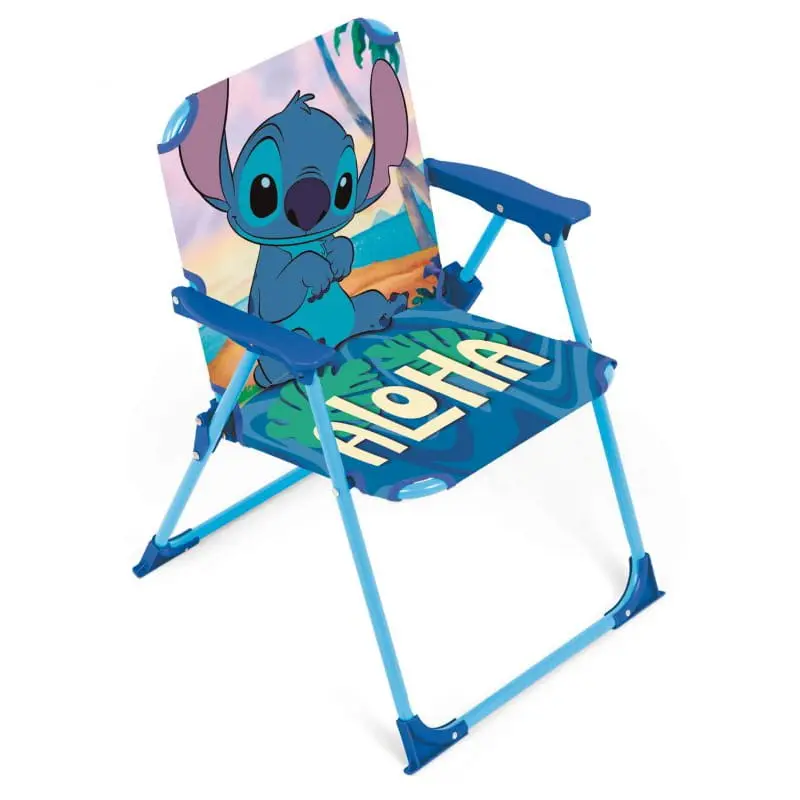 Silla Stitch Disney plegable infantil para interior exterior playa piscina 38X32X53CM