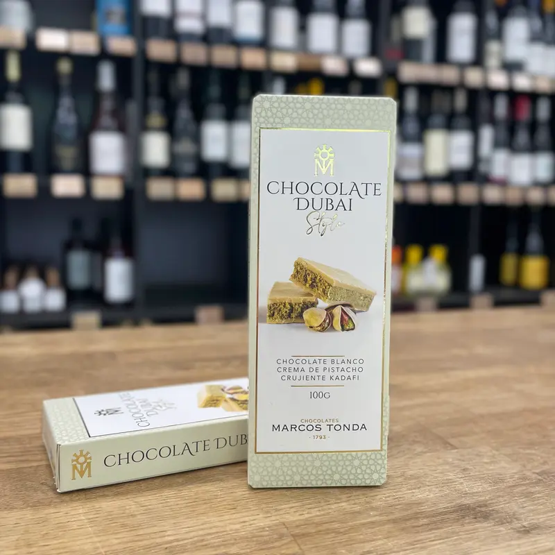 Tableta de Chocolate Blanco Dubai