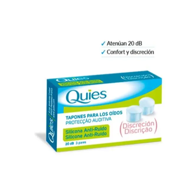 TAPON QUIES SIL ANTIRUIDO 6 Unidades