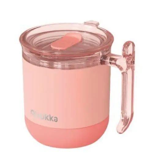 Taza termo acero inoxidable QUOKKA drop safe wave peachy pink 260ml