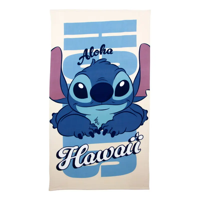 Toalla de playa y piscina Stitch Disney grande 90x170cm
