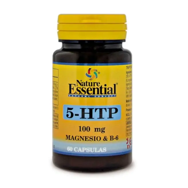 TRIPTOFANO 5-HTP 100 mg + MAGNESIO + B-6 60 Caps