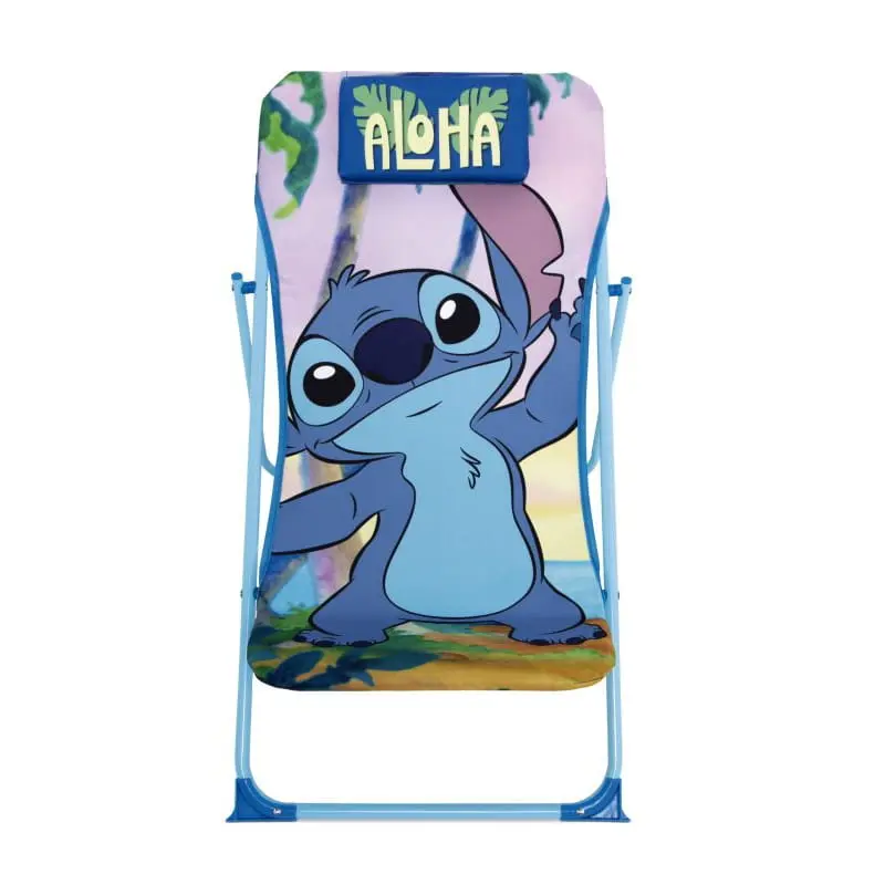 Tumbona plegable infantil de Stitch Disney "Aloha" 43x66x61cm