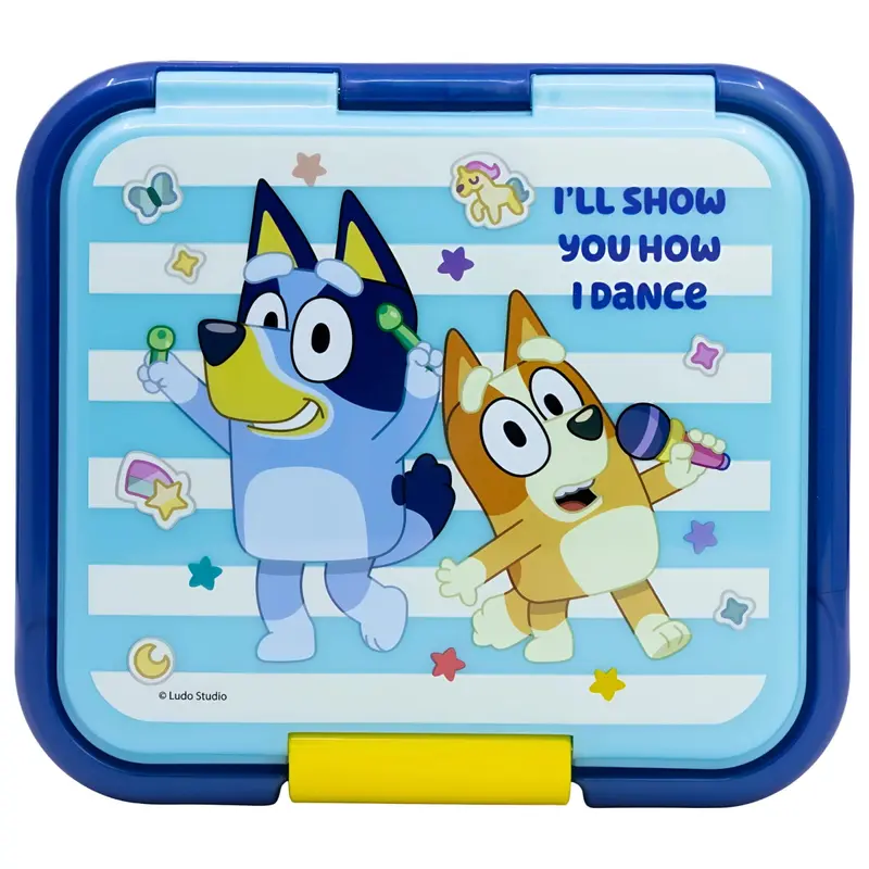 Tupper sandwichera infantil Bluey con tres compartimentos