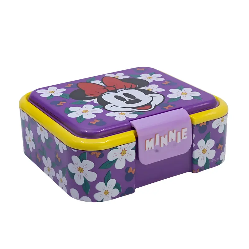 Tupper sandwichera infantil Minnie Mouse con tres compartimentos