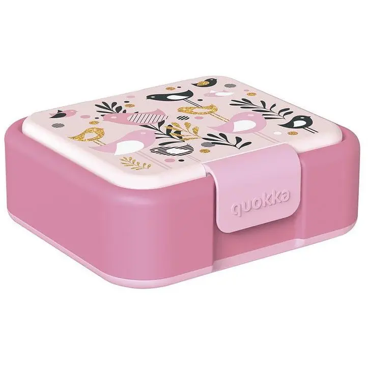 Tupper sandwichera infantil QUOKKA TWIST KIDS "Birds" con compartimentos