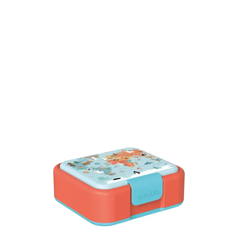 Tupper sandwichera infantil QUOKKA TWIST KIDS MAP OF LIFE con compartimentos
