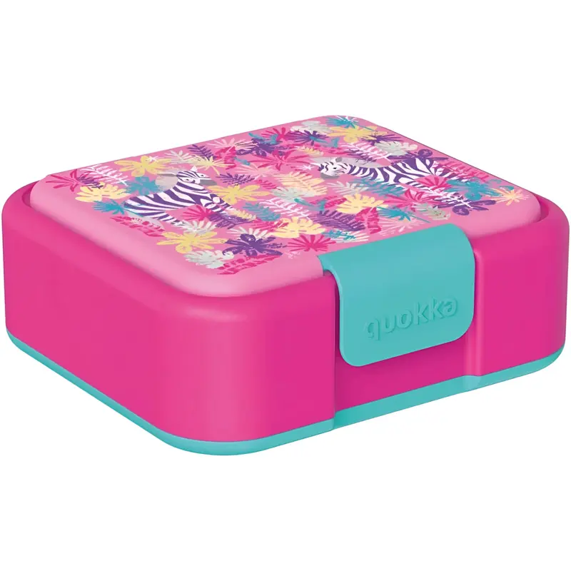 Tupper sandwichera infantil QUOKKA TWIST KIDS ZEBRAS con compartimentos