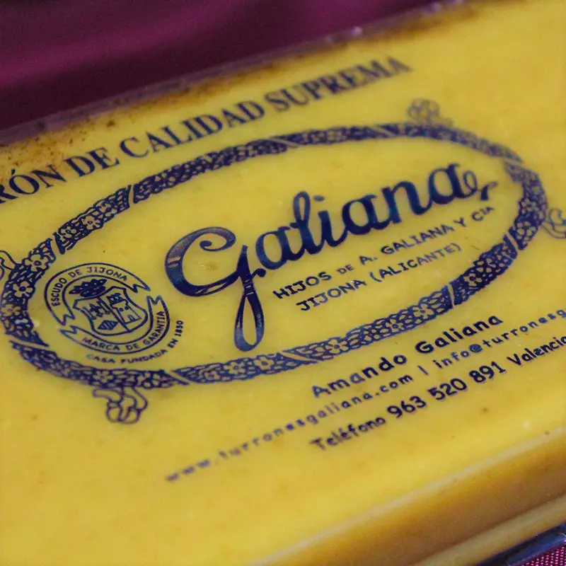 Turrón de yema natural