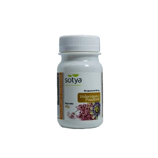 VALERIANA Y PASIFLORA 450 mg. Caps. 90U