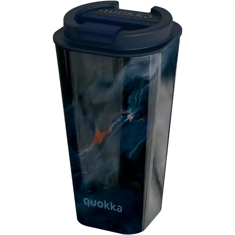 Vaso café doble pared QUOKKA PP FLUX DARK STONE 450ML
