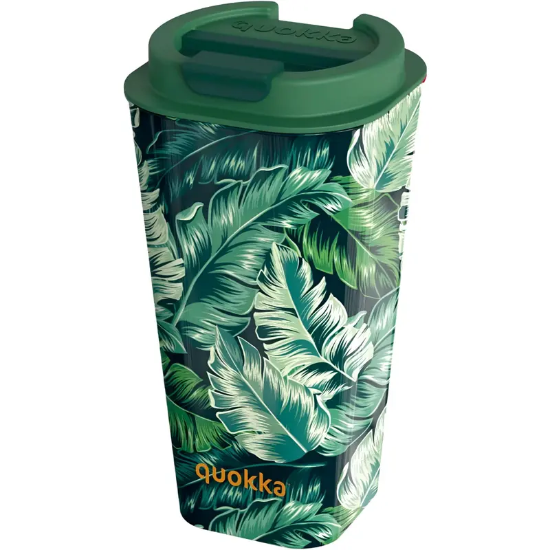 Vaso café doble pared QUOKKA PP FLUX JUNGLE 450ML