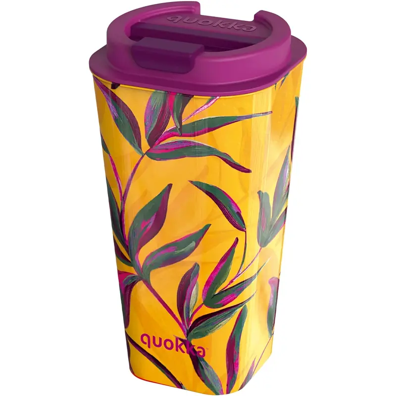 Vaso café doble pared QUOKKA PP FLUX SUN GARDEN 450ML