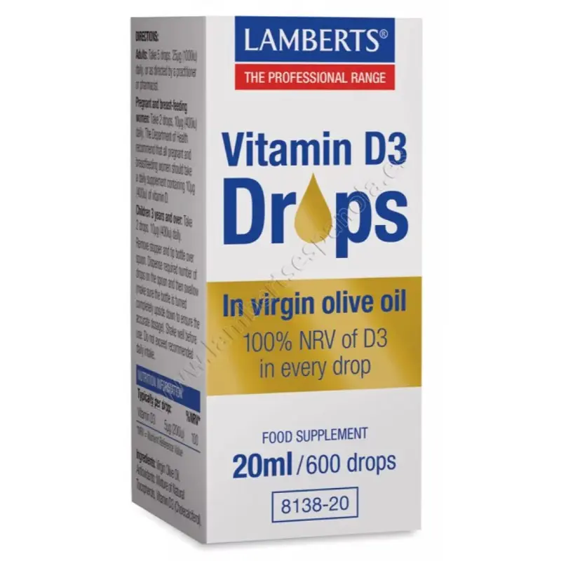 VITAMINA D3 GOTAS 20 ML 600 GOTAS