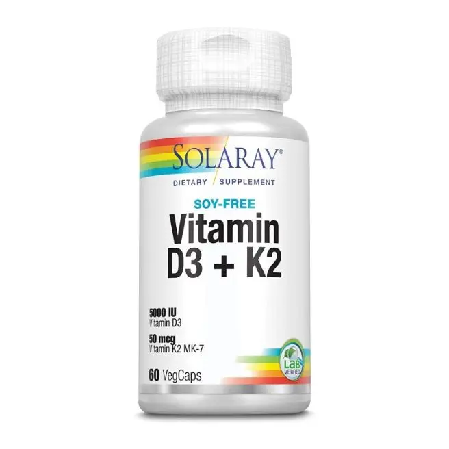 VITAMINA D3 & K2 (MK7) 60 Vcaps 5000 UI
