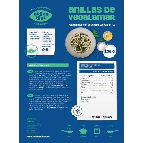 VN Green Leaf- Calamares Veganos SIN REBOZAR