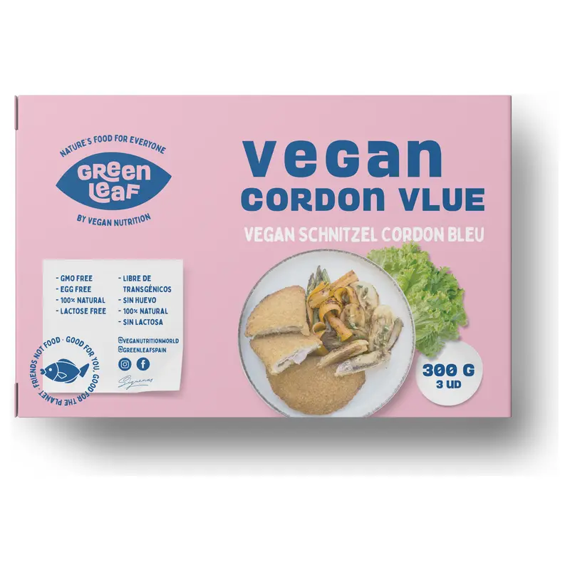VN Green Leaf - Cordon Bleu Vegano (3ud)