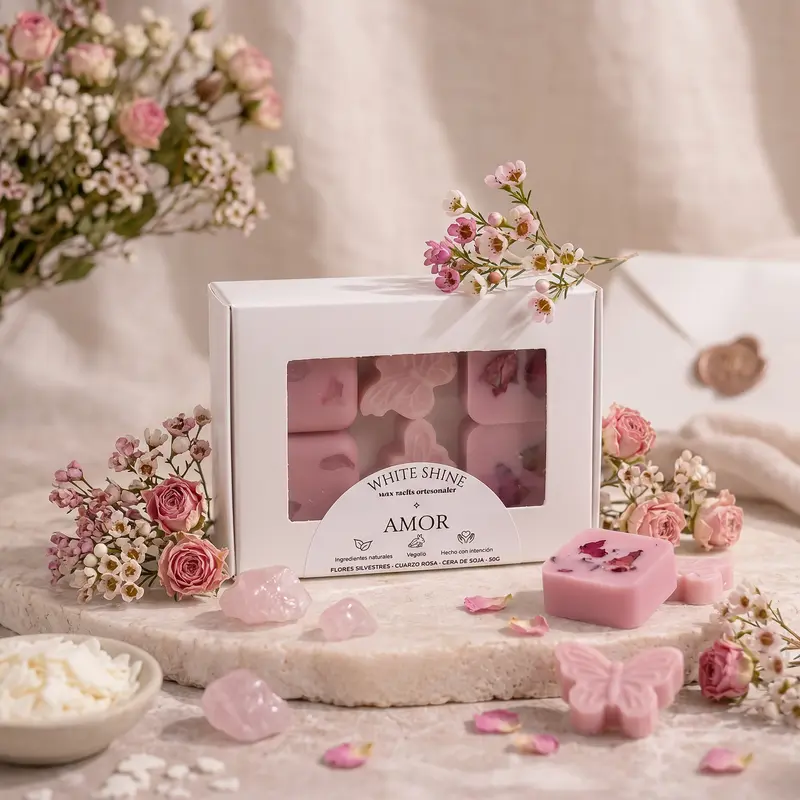 Wax melts | Amor - Flores Silvestres y Cuarzo Rosa