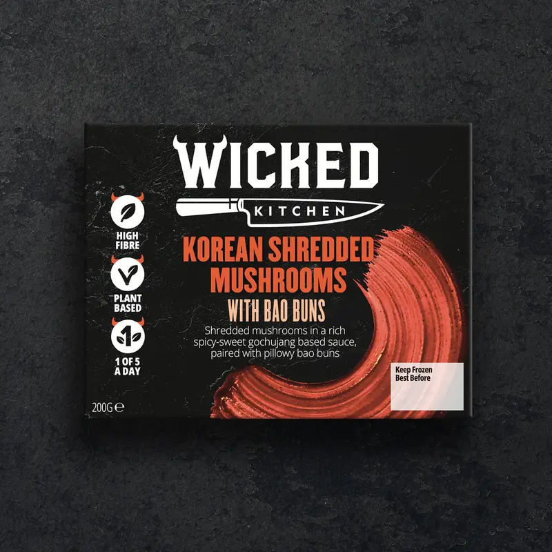 Wicked Kitchen - Setas Shiitake Coreanas con Pan Bao