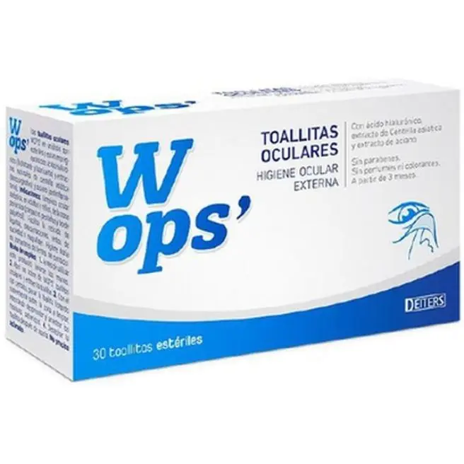 WOPS TOALLITAS OCULARES 30 Unidades